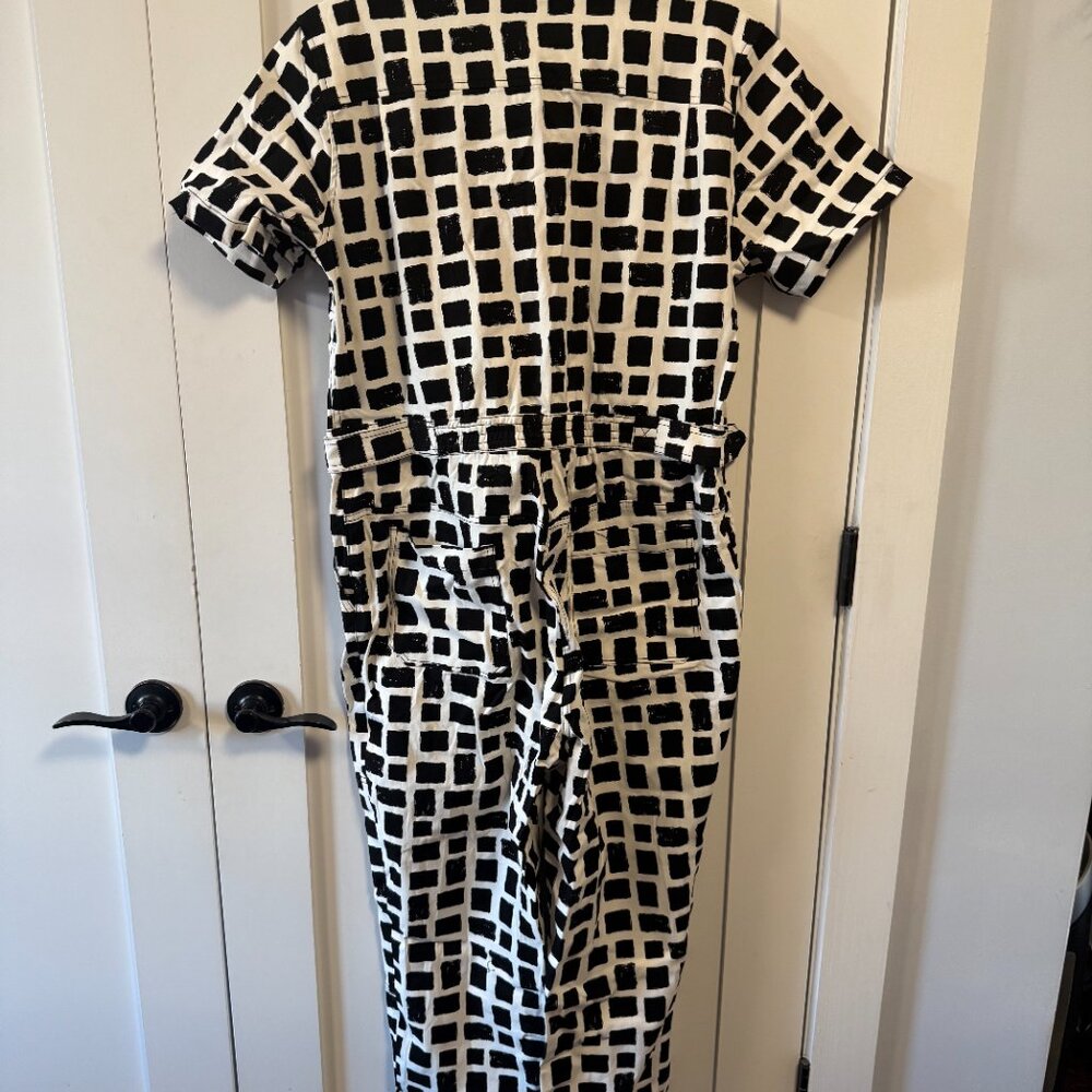 Wildfang Black and White Checkered Jumpsuit - Picture 6 of 6